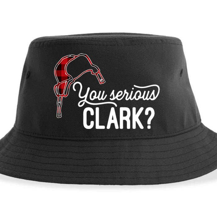 Bleached You Serious Clark Merry Christmas Funny Christmas TShirt Sustainable Bucket Hat