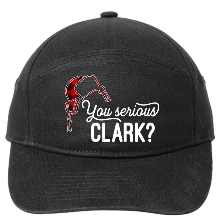 Bleached You Serious Clark Merry Christmas Funny Christmas TShirt 7-Panel Snapback Hat