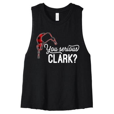 Bleached You Serious Clark Merry Christmas Funny Christmas TShirt Women's Racerback Cropped Tank