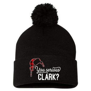 Bleached You Serious Clark Merry Christmas Funny Christmas TShirt Pom Pom 12in Knit Beanie