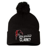 Bleached You Serious Clark Merry Christmas Funny Christmas TShirt Pom Pom 12in Knit Beanie