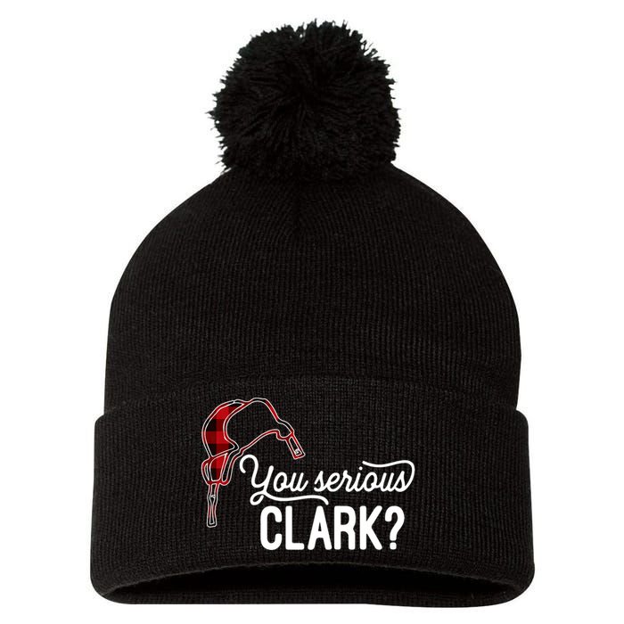 Bleached You Serious Clark Merry Christmas Funny Christmas TShirt Pom Pom 12in Knit Beanie