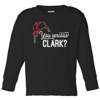 Bleached You Serious Clark Merry Christmas Funny Christmas TShirt Toddler Long Sleeve Shirt