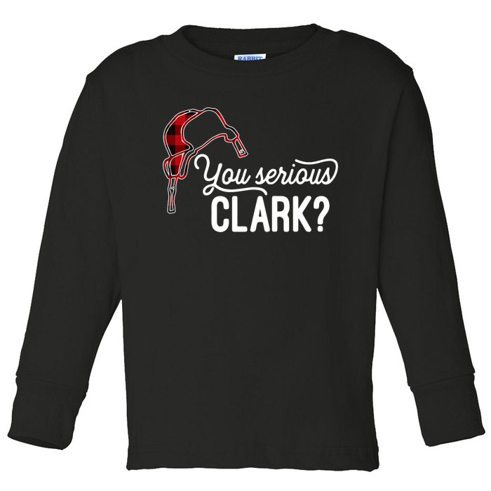 Bleached You Serious Clark Merry Christmas Funny Christmas TShirt Toddler Long Sleeve Shirt