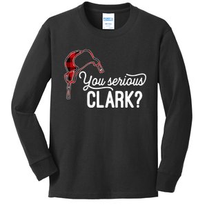 Bleached You Serious Clark Merry Christmas Funny Christmas TShirt Kids Long Sleeve Shirt