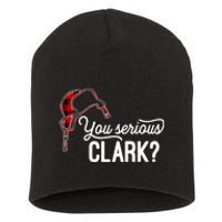 Bleached You Serious Clark Merry Christmas Funny Christmas TShirt Short Acrylic Beanie