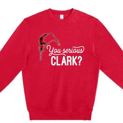 Bleached You Serious Clark Merry Christmas Funny Christmas TShirt Premium Crewneck Sweatshirt