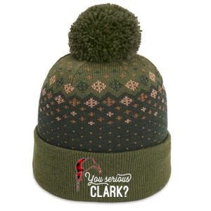 Bleached You Serious Clark Merry Christmas Funny Christmas TShirt The Baniff Cuffed Pom Beanie