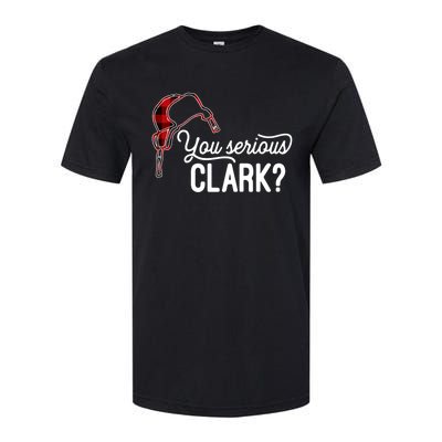 Bleached You Serious Clark Merry Christmas Funny Christmas TShirt Softstyle CVC T-Shirt