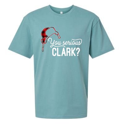 Bleached You Serious Clark Merry Christmas Funny Christmas TShirt Sueded Cloud Jersey T-Shirt