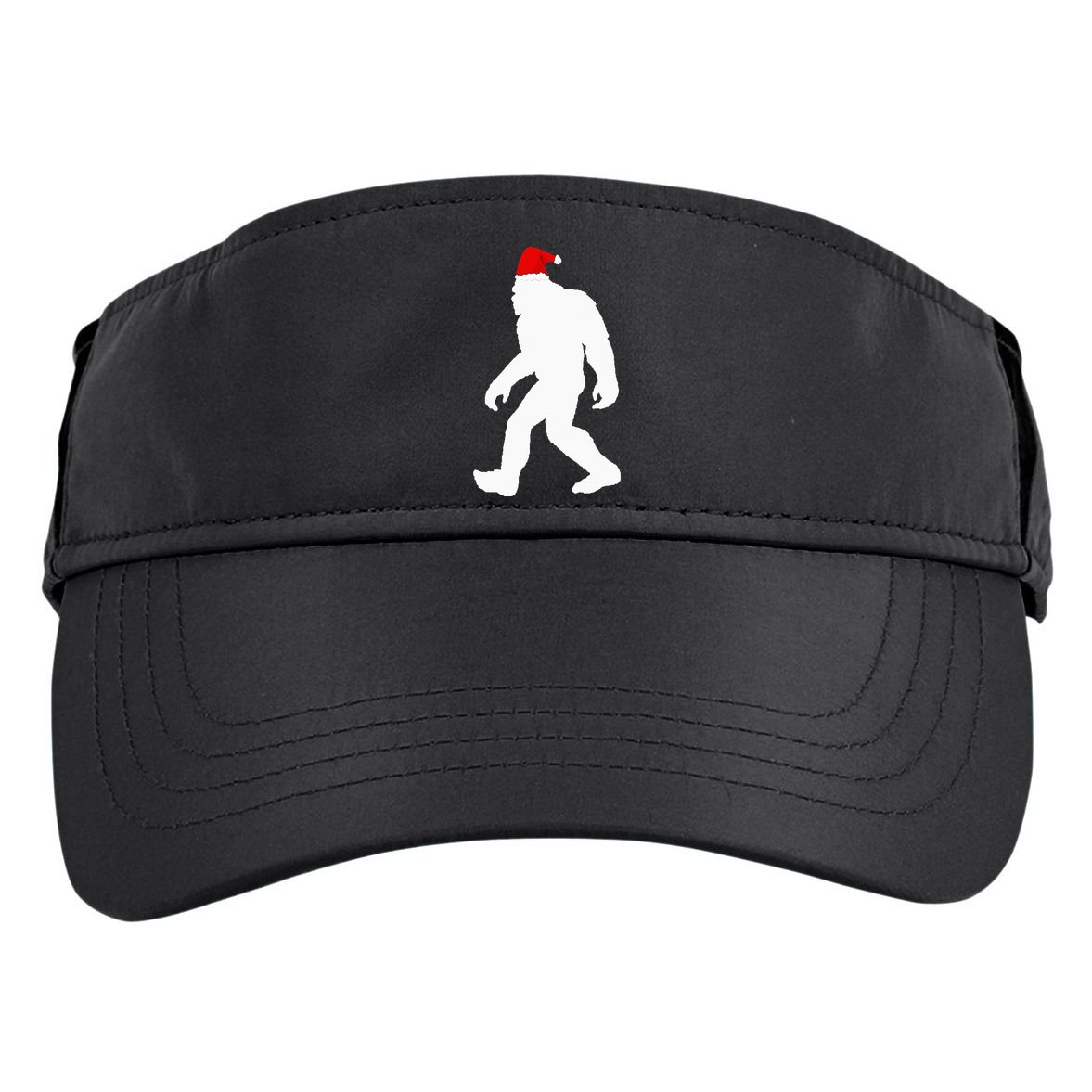 Bigfoot Yeti Sasquatch Ugly Christmas Sweater Gift  Adult Drive Performance Visor