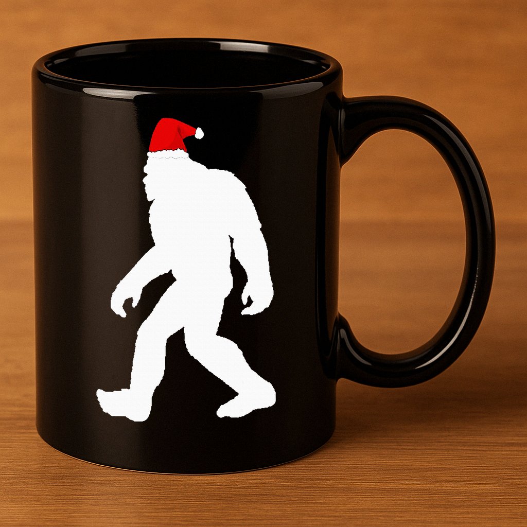 Bigfoot Yeti Sasquatch Ugly Christmas Sweater Gift  11oz C Handle Ceramic Mug