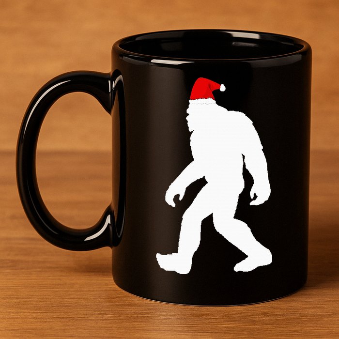 Bigfoot Yeti Sasquatch Ugly Christmas Sweater Gift  11oz C Handle Ceramic Mug