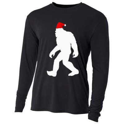 Bigfoot Yeti Sasquatch Ugly Christmas Sweater Gift  Cooling Performance Long Sleeve Crew