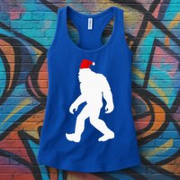 Bigfoot Yeti Sasquatch Ugly Christmas Sweater Gift  Womens Tank Top
