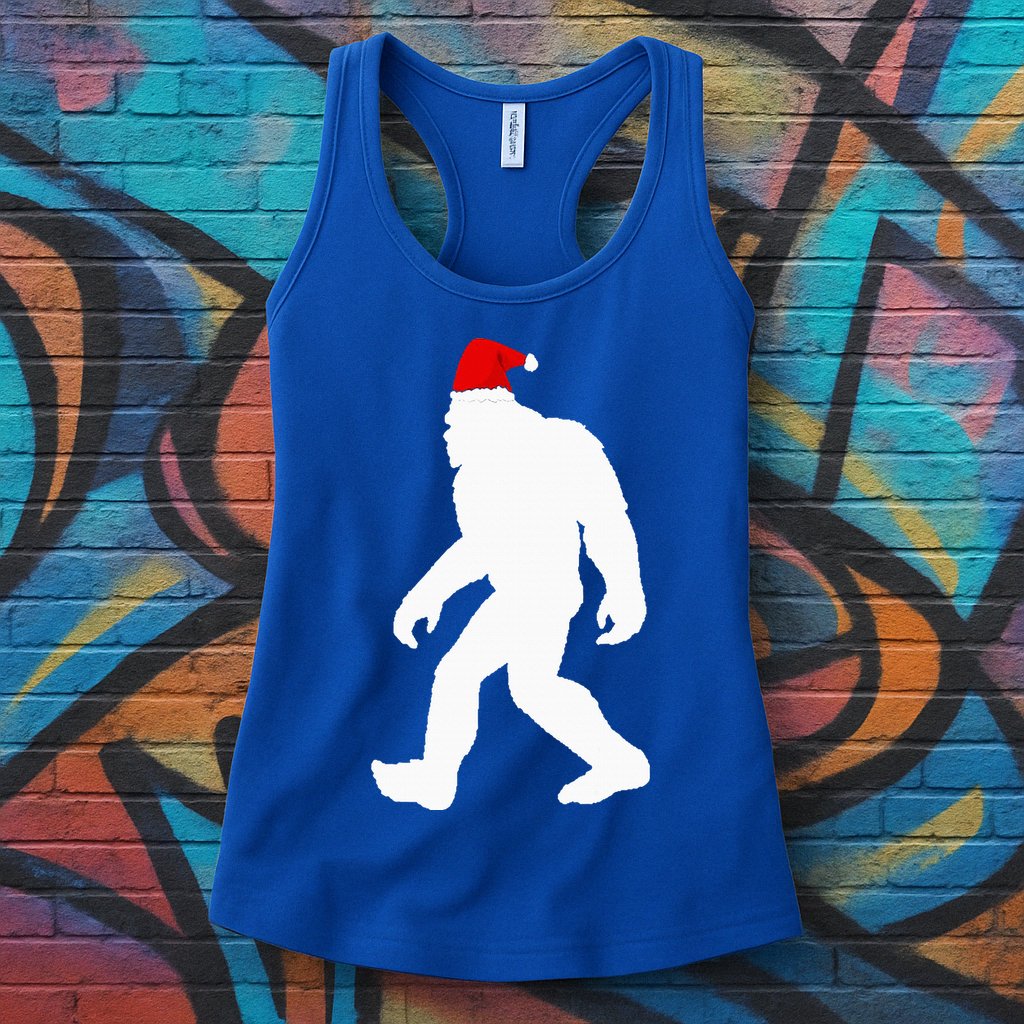 Bigfoot Yeti Sasquatch Ugly Christmas Sweater Gift  Womens Tank Top