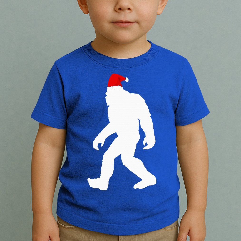 Bigfoot Yeti Sasquatch Ugly Christmas Sweater Gift  Toddler T-Shirt