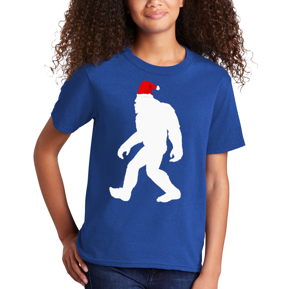 Bigfoot Yeti Sasquatch Ugly Christmas Sweater Gift  Kids T-Shirt