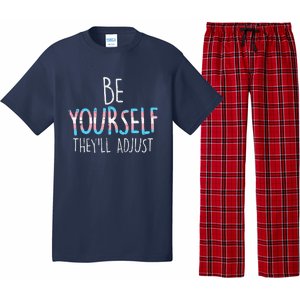 Be Yourself Theyll Adjust Transg Transg Pride Flag Lgbt Pajama Set