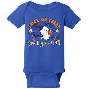 Brush Your Teeth Spooky Dentist Halloween Dentistry Cute Gift Baby Bodysuit