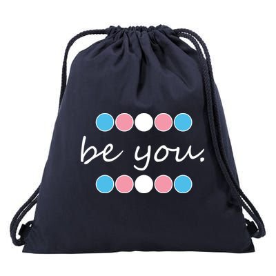 Be You Transgender Pride Month Drawstring Bag