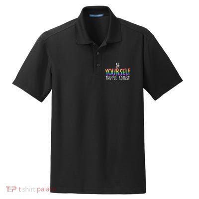 Be Yourself They'll Adjust Dry Zone Grid Polo