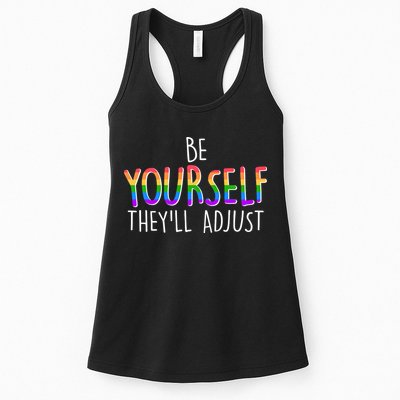Be Yourself They'll Adjust Womens Tank Top