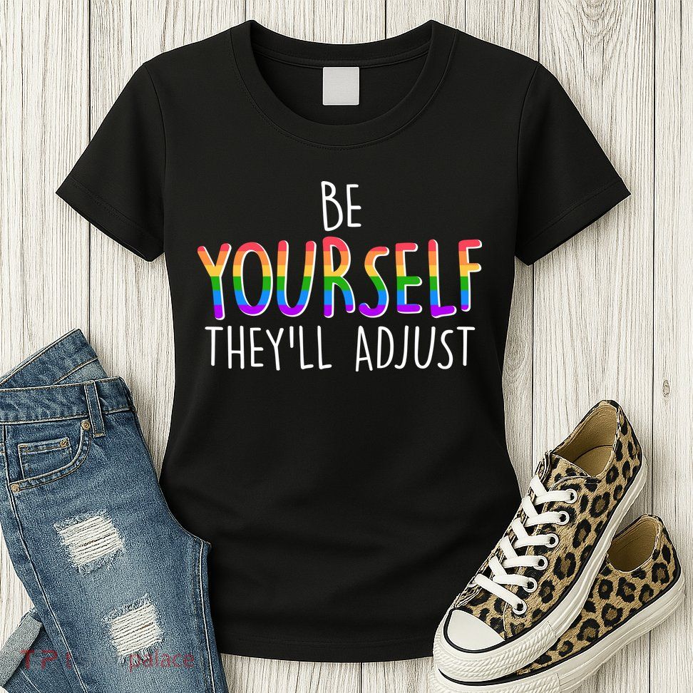Be Yourself They'll Adjust Womens T-Shirt