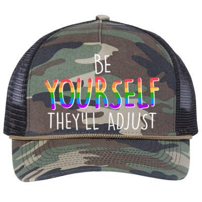 Be Yourself They'll Adjust Retro Rope Trucker Hat Cap