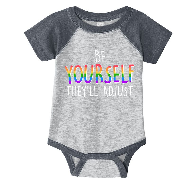 Be Yourself They'll Adjust Infant Baby Jersey Bodysuit