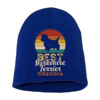 Best Yorkshire Terrier Grandpa Fathers Day Grandfather Gift Short Acrylic Beanie