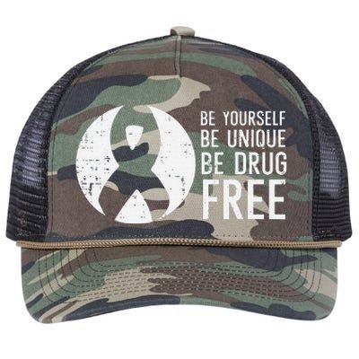 Be Yourself Unique Free Red Ribbon Week Retro Rope Trucker Hat Cap