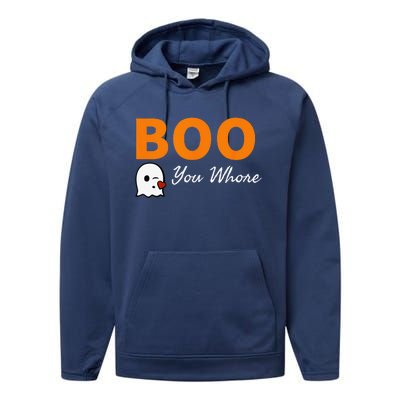 Boo You Whore Funny Halloween Costume Idea Performance Fleece Hoodie