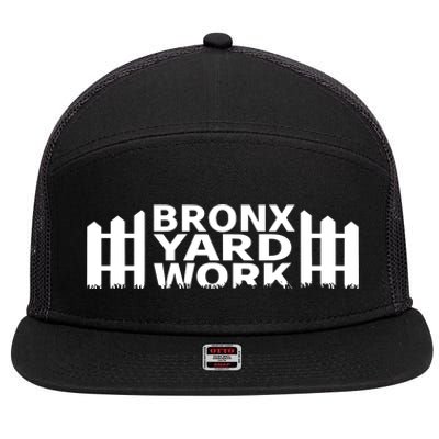 Bronx Yard Work 7 Panel Mesh Trucker Snapback Hat