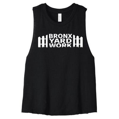 Bronx Yard Work Women's Racerback Cropped Tank