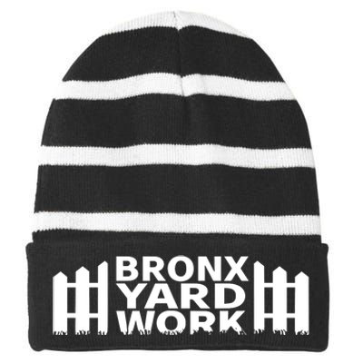 Bronx Yard Work Striped Beanie with Solid Band