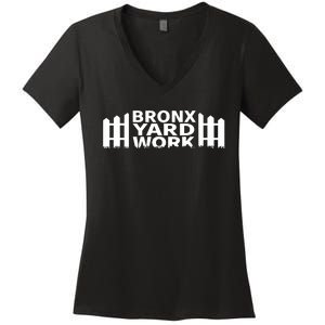 Bronx Yard Work Women's V-Neck T-Shirt