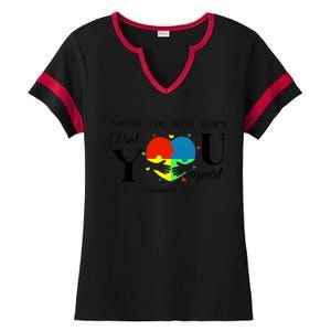 Before You Were Born I Set You Apart Ladies Halftime Notch Neck Tee