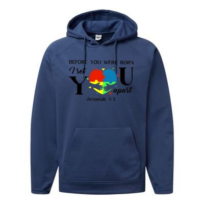 Before You Were Born I Set You Apart Performance Fleece Hoodie