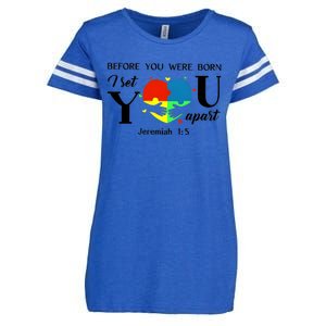 Before You Were Born I Set You Apart Enza Ladies Jersey Football T-Shirt