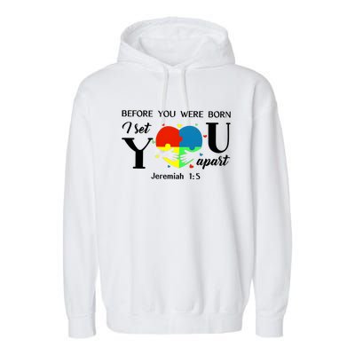 Before You Were Born I Set You Apart Garment-Dyed Fleece Hoodie