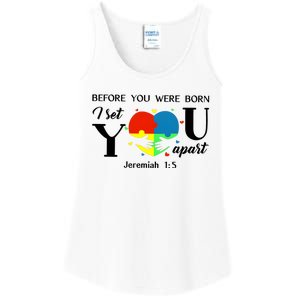 Before You Were Born I Set You Apart Ladies Essential Tank