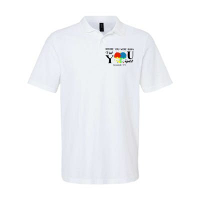 Before You Were Born I Set You Apart Softstyle Adult Sport Polo