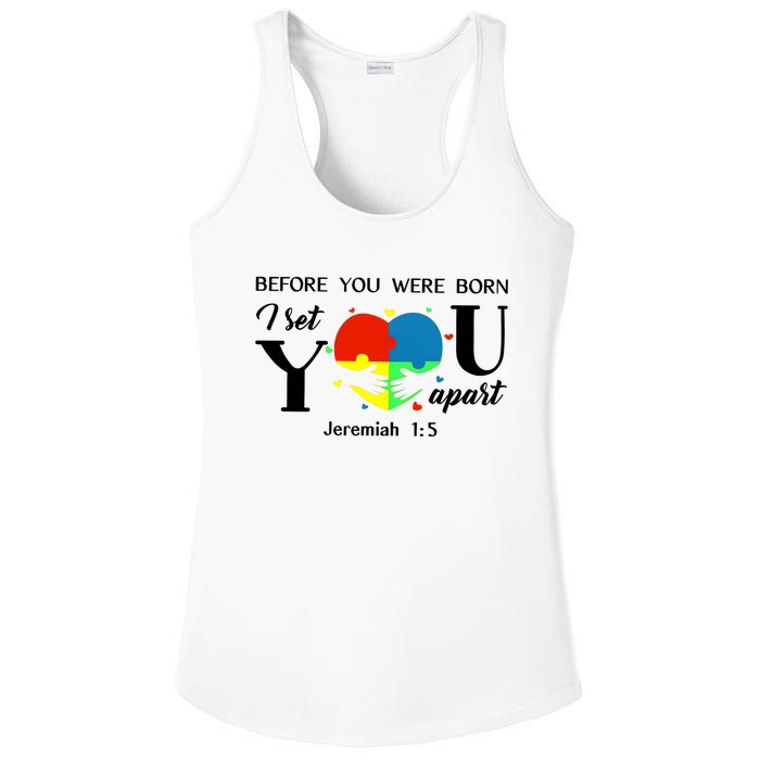 Before You Were Born I Set You Apart Ladies PosiCharge Competitor Racerback Tank