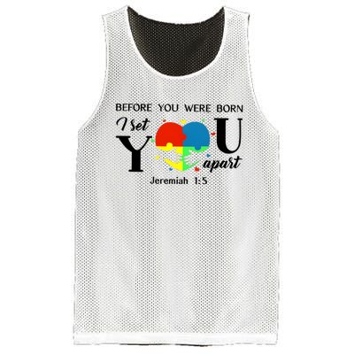 Before You Were Born I Set You Apart Mesh Reversible Basketball Jersey Tank