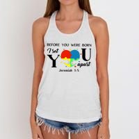 Before You Were Born I Set You Apart Women's Knotted Racerback Tank