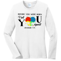 Before You Were Born I Set You Apart Ladies Long Sleeve Shirt