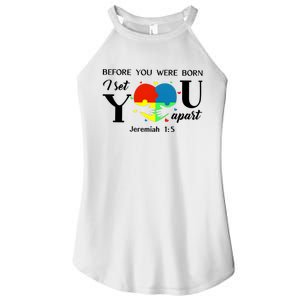 Before You Were Born I Set You Apart Women's Perfect Tri Rocker Tank