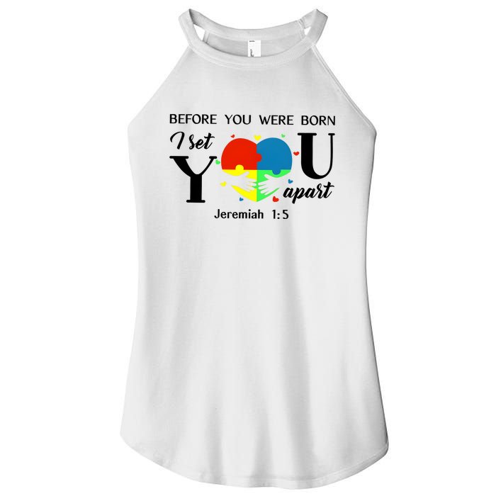 Before You Were Born I Set You Apart Women's Perfect Tri Rocker Tank