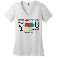 Before You Were Born I Set You Apart Women's V-Neck T-Shirt